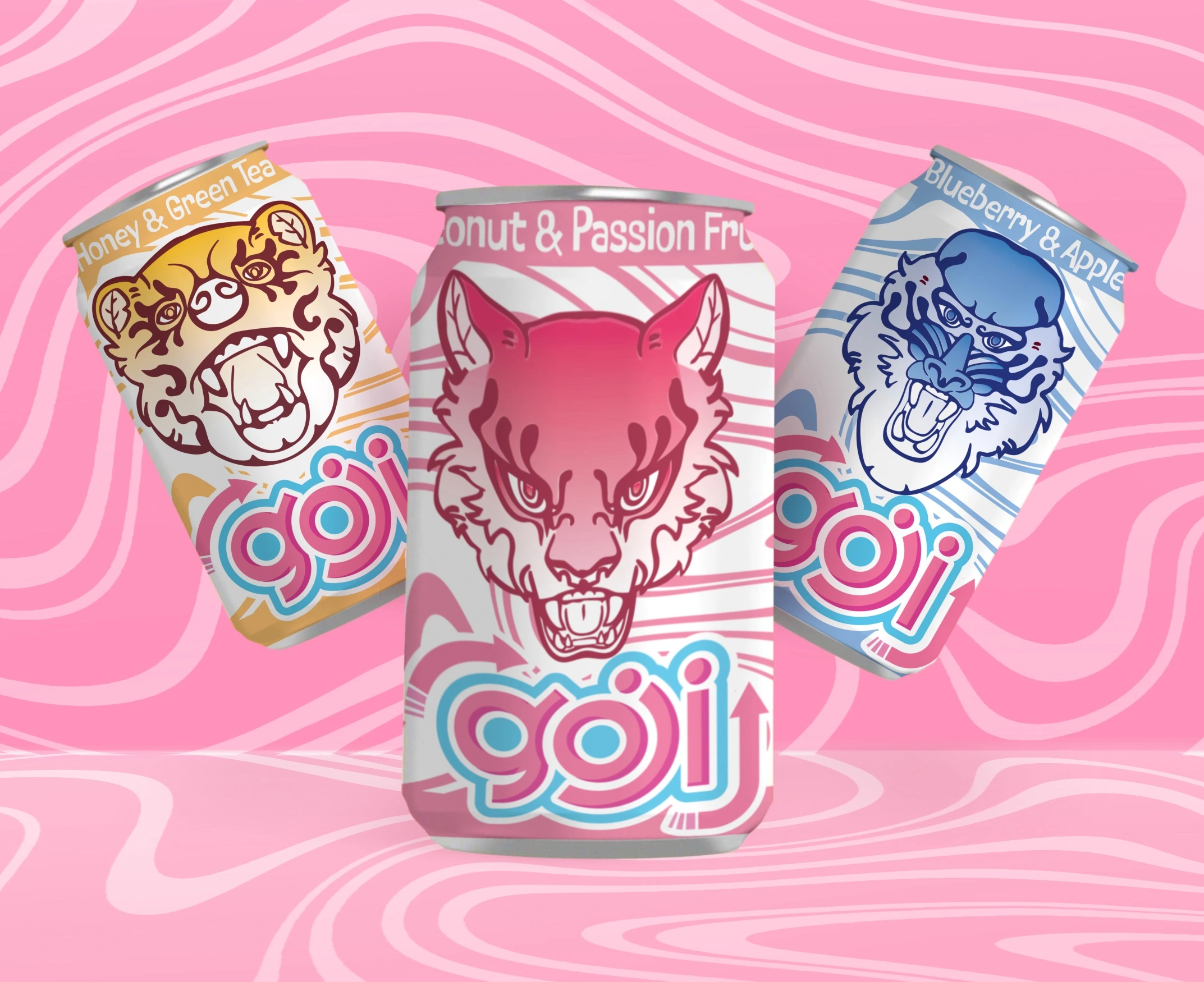 Goji Energy Drink Can Mockups: