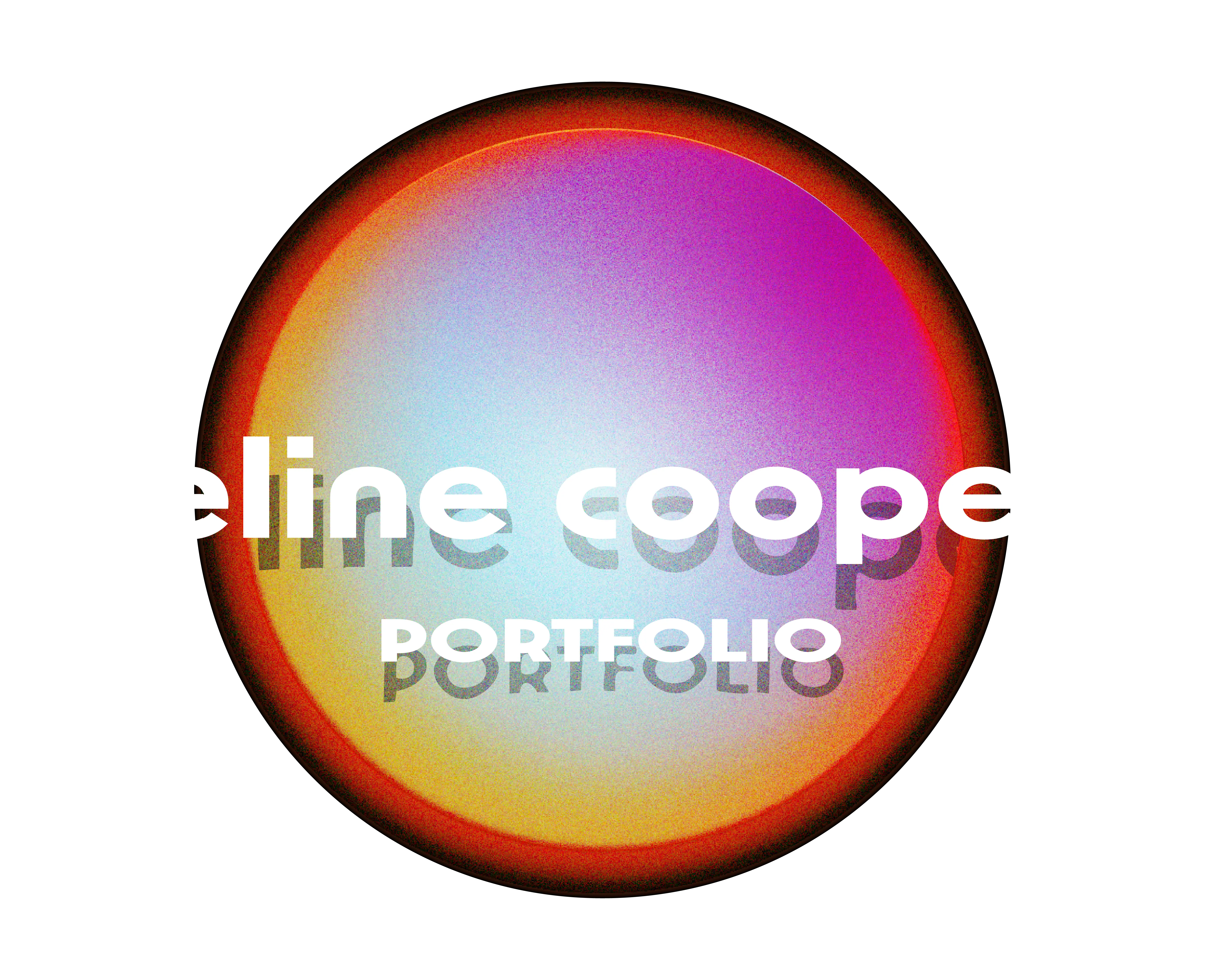 Eline Cooper Portfolio, logo with circle gradient